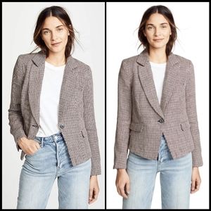 EUC Free People Chess Blazer in Garnet